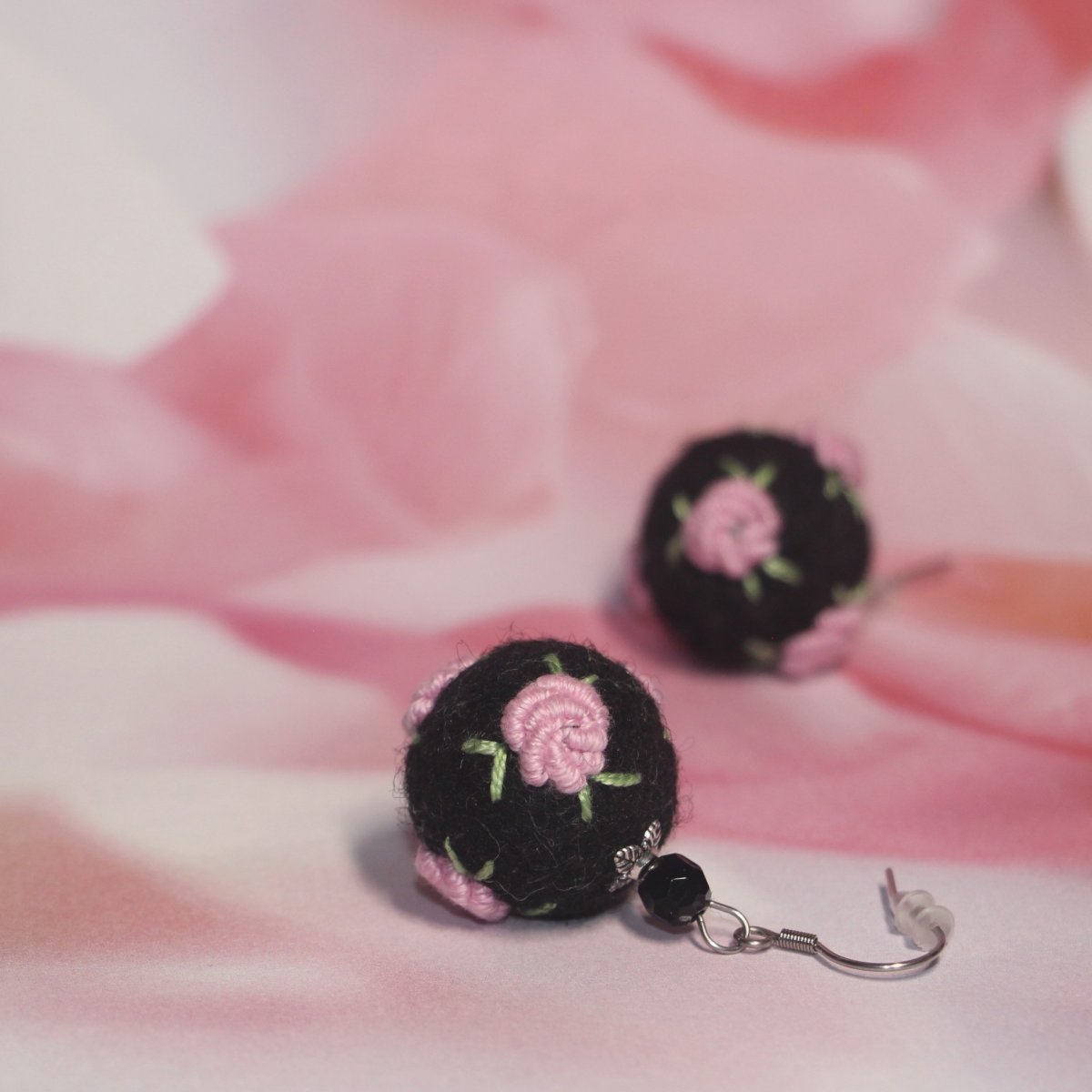 Náušnice - Růžičkové snové