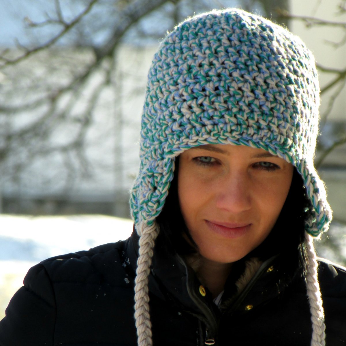 Háčkovaná ušanka