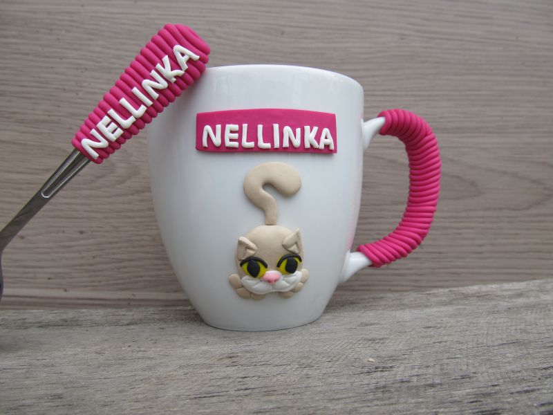 Hrníček s motivem + lžička