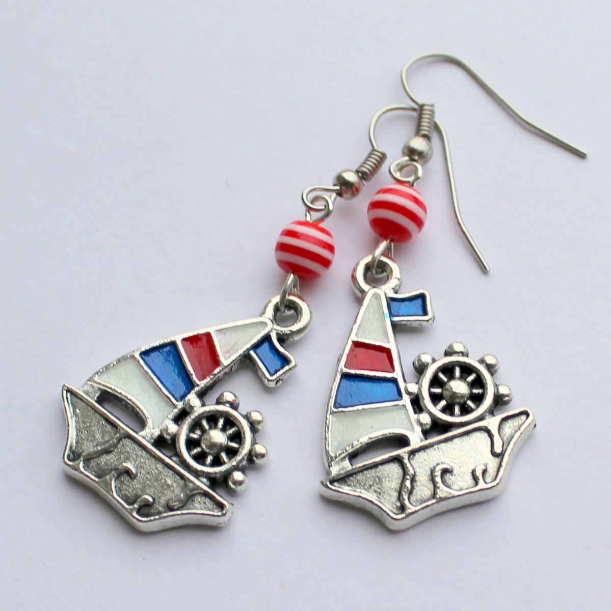 Vítr do plachet - náušnice nejen na loď