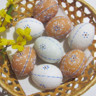 Kraslice - Modrá kvítka