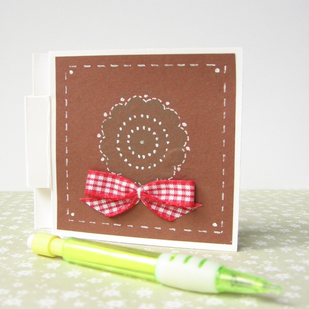 post-it bloček - mandala s mašlí