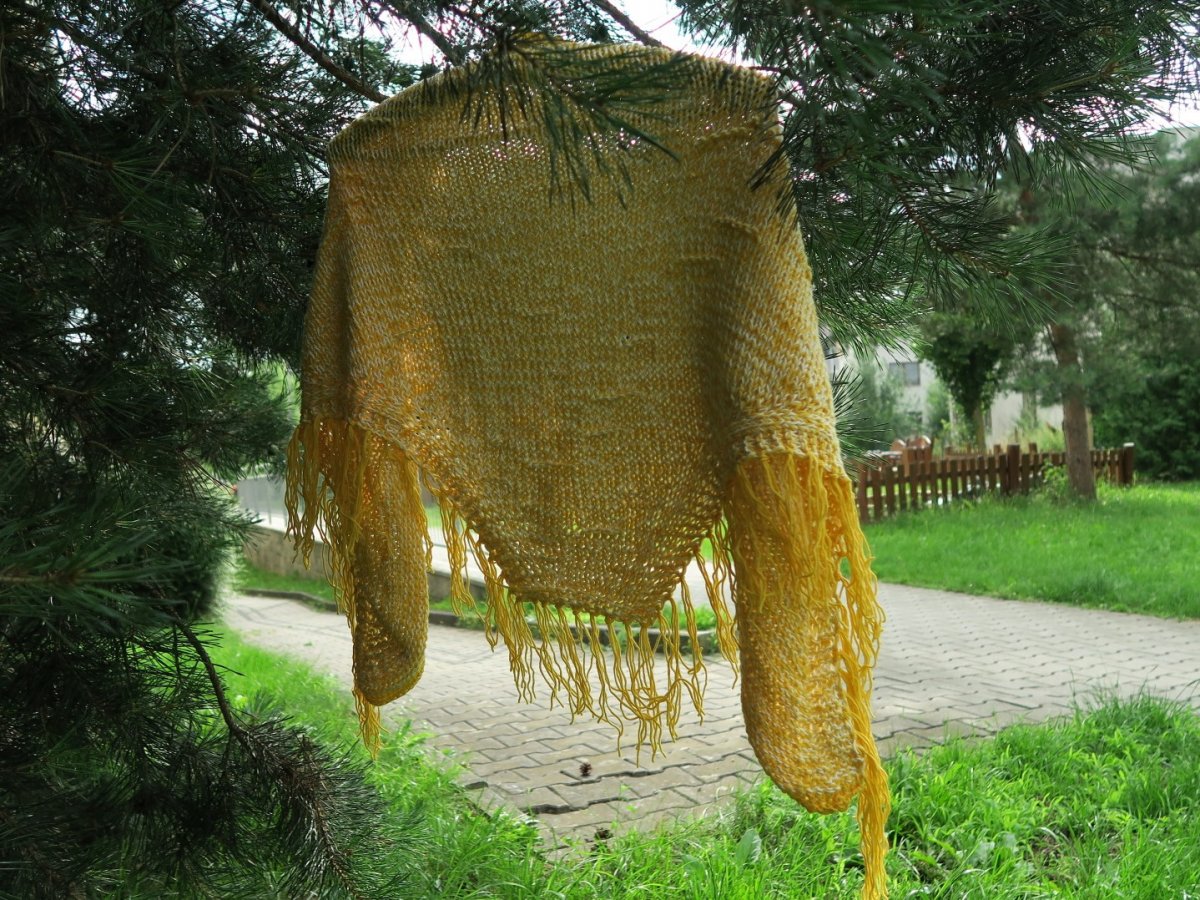  PLETENÝ ŠÁTEK "SLUNEČNÝ PODZIM"