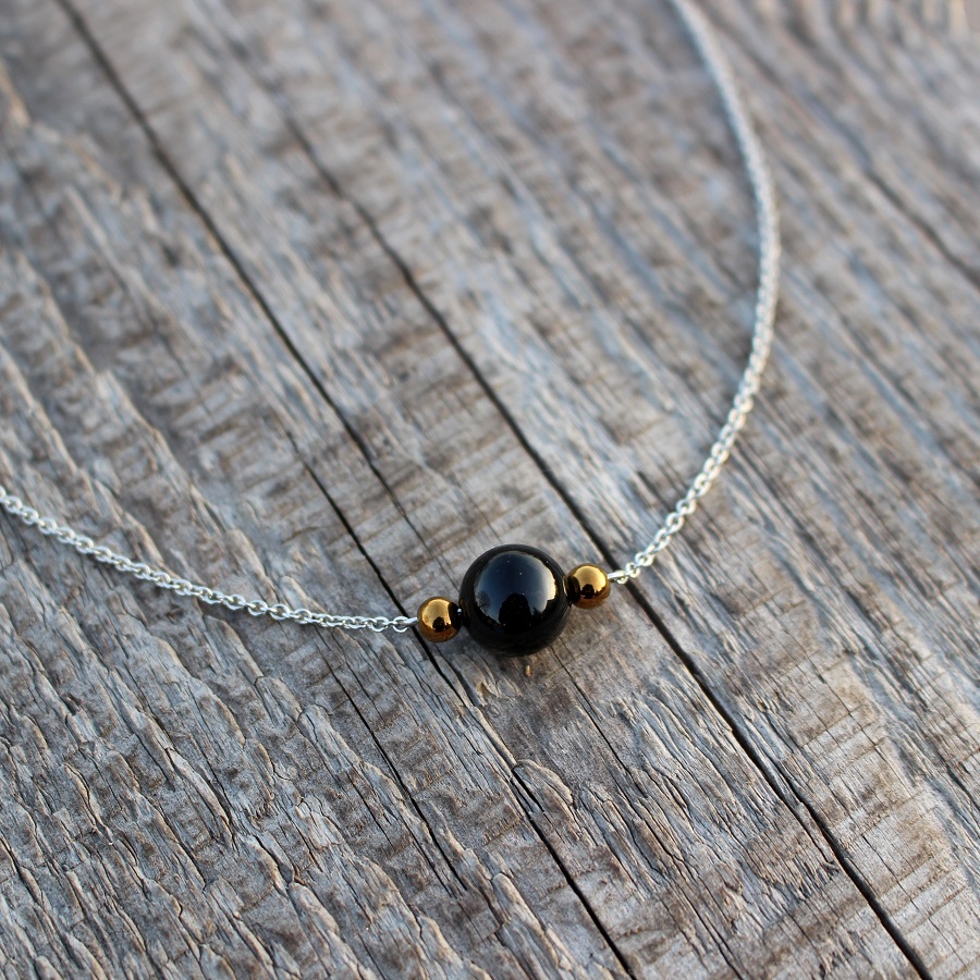 Nocturno • onyx + hematit, chir. ocel