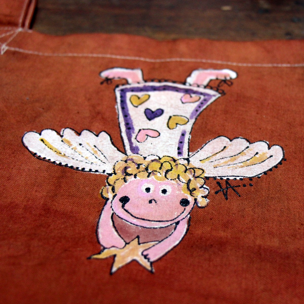 Malovaná taška S ANDĚLEM