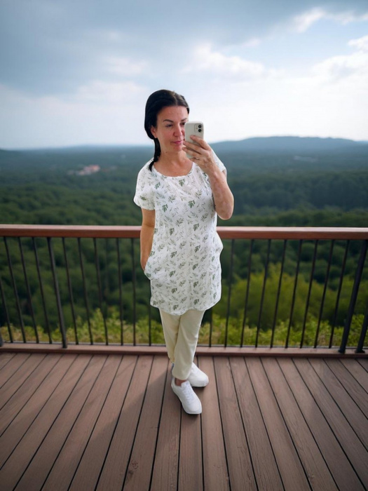 Dámské šaty MUŠELIN lístečky