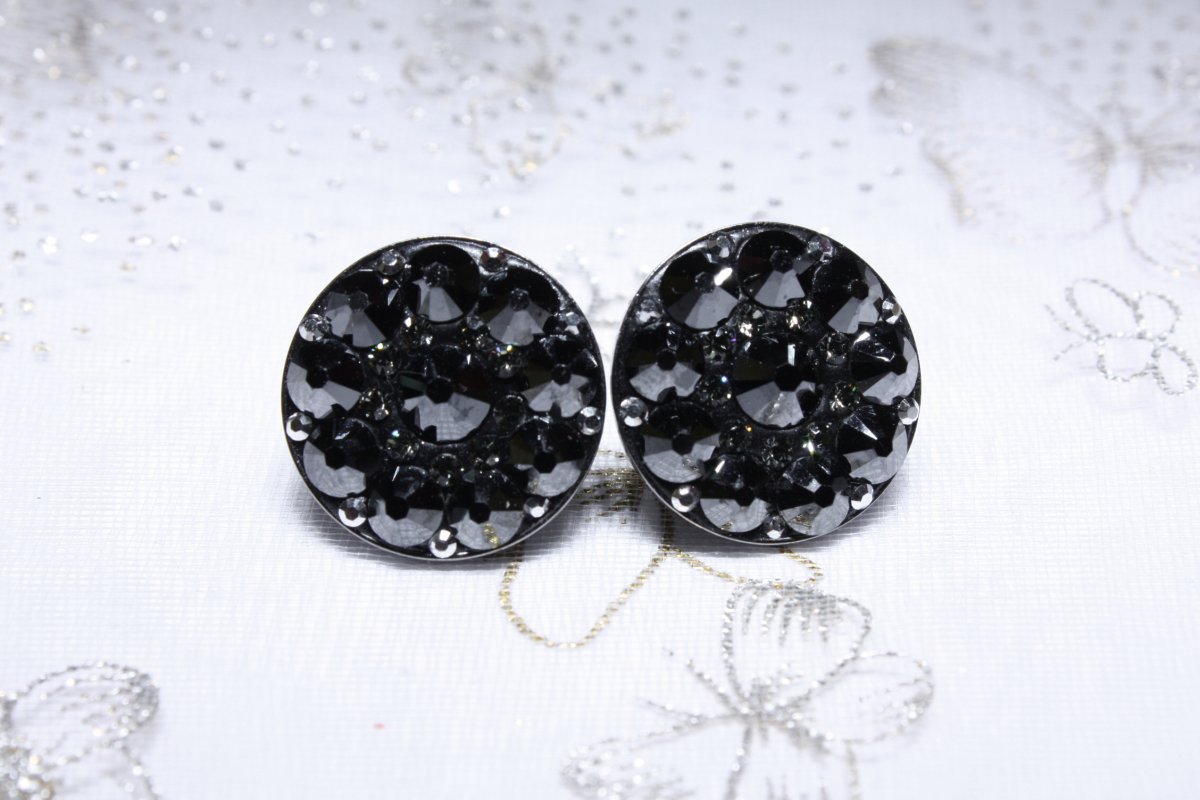 Černé náušnice ORIENT