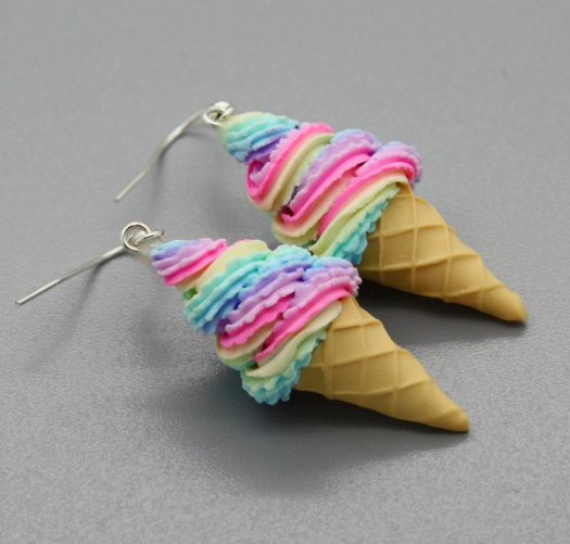 točená zmrzlina  .. pastelová duhová pestřejší