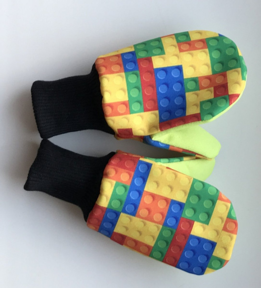 Softshellové rukavice-lego