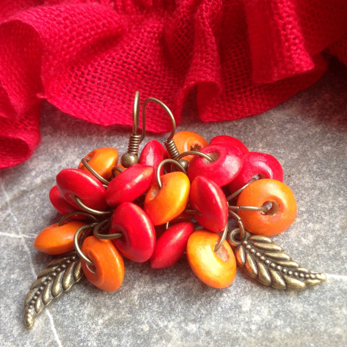 Vitamínové hrozny - náušnice