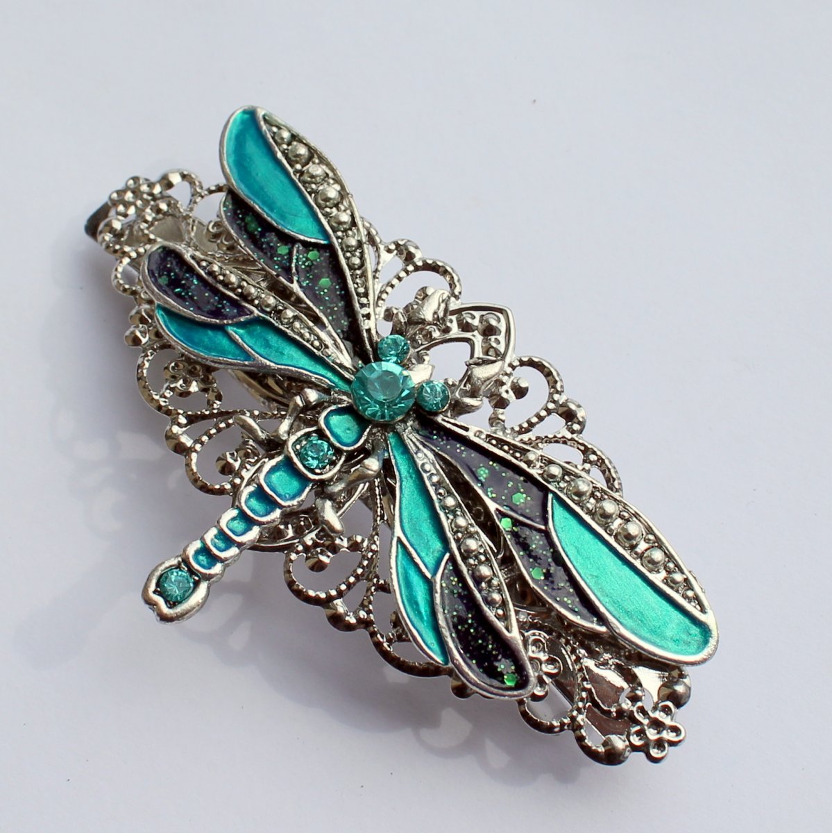 Luxusní francouzská sponka s vážkou