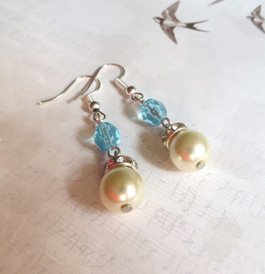 Náušnice Voskovky s rondelkami    (NA5892)