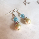 Náušnice Voskovky s rondelkami    (NA5892)