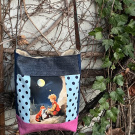 Jeansová crossbody kabelka Malý princ 