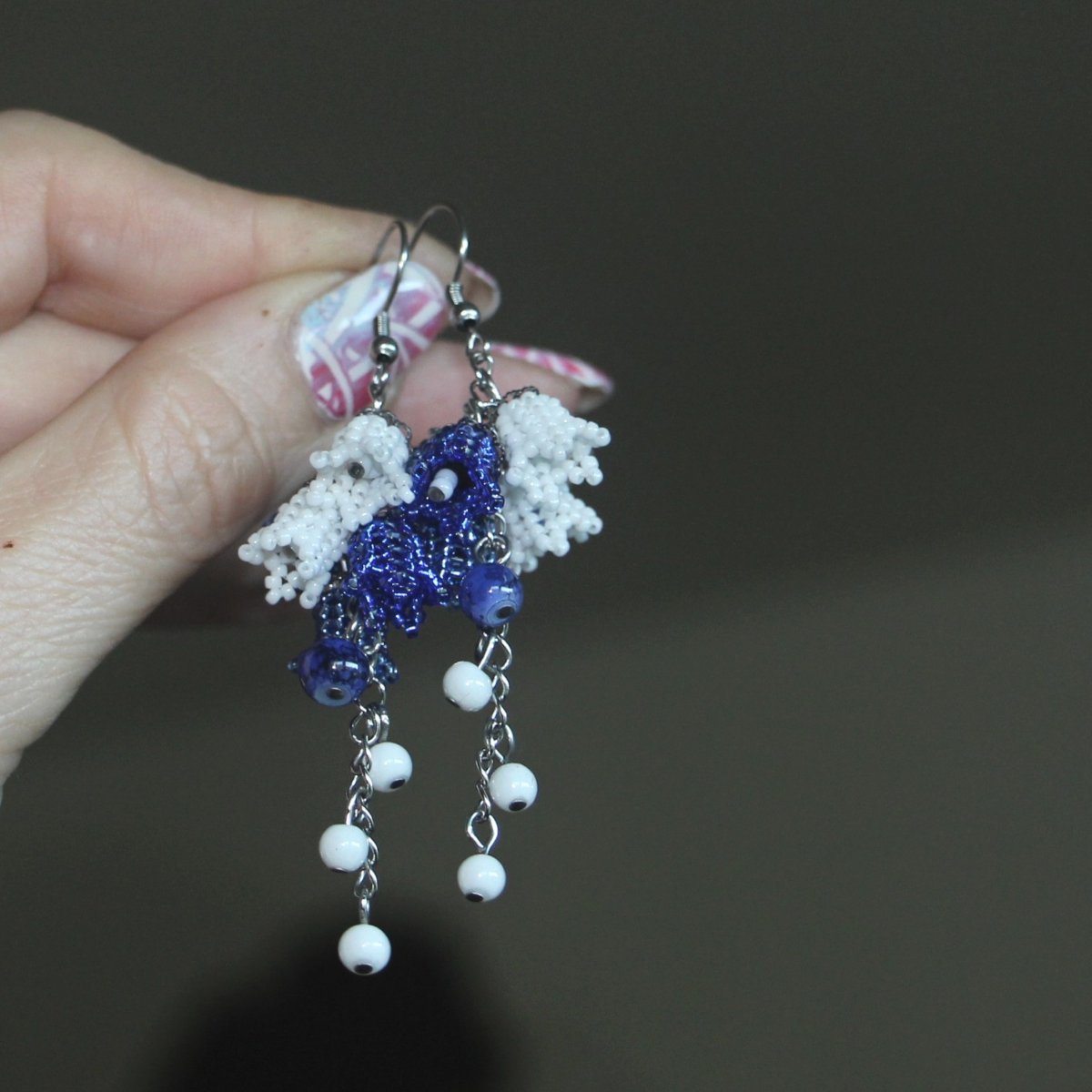 Ženich a nevěsta - zvonečkové originální náušničky