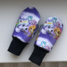 Softshellové rukavice-fialové tlapky