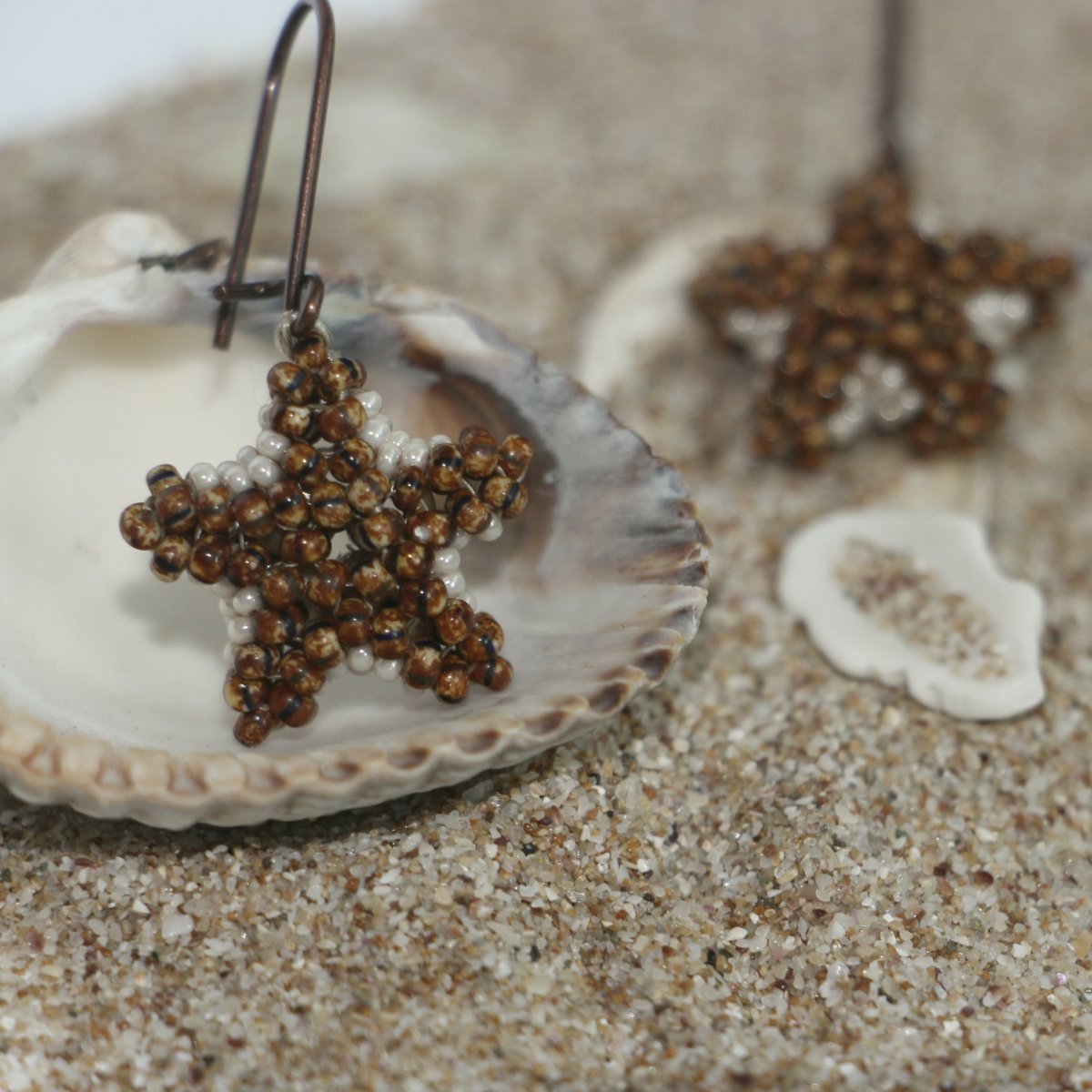 Vzpomínky na dovolenou, mořské hvězdice - náušničky