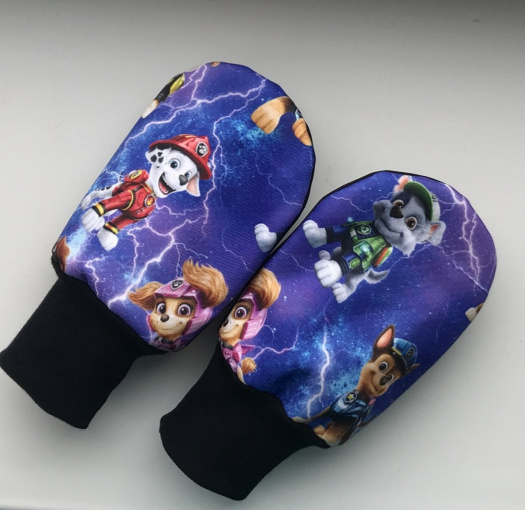 Softshellové rukavice-Paw patrol