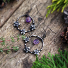 Náušnice - Ametyst