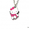 Řetízek Hello Kitty s malinovou mašlí