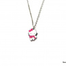 Řetízek Hello Kitty s malinovou mašlí