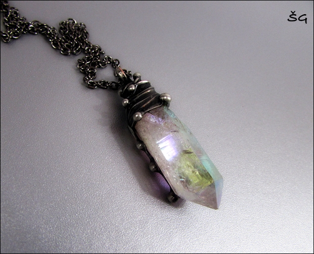 Náhrdelník - aqua aura