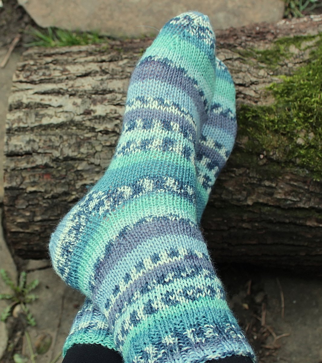 Ručně pletené dámské ponožky 