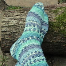 Ručně pletené dámské ponožky 