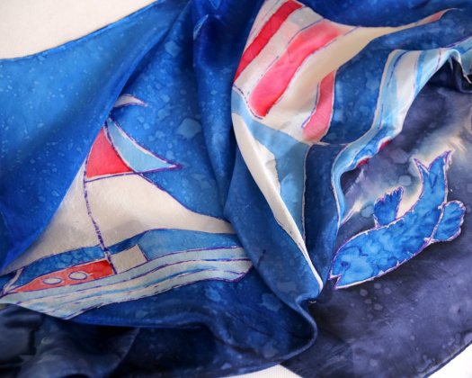 Hedvábný šátek: Moře