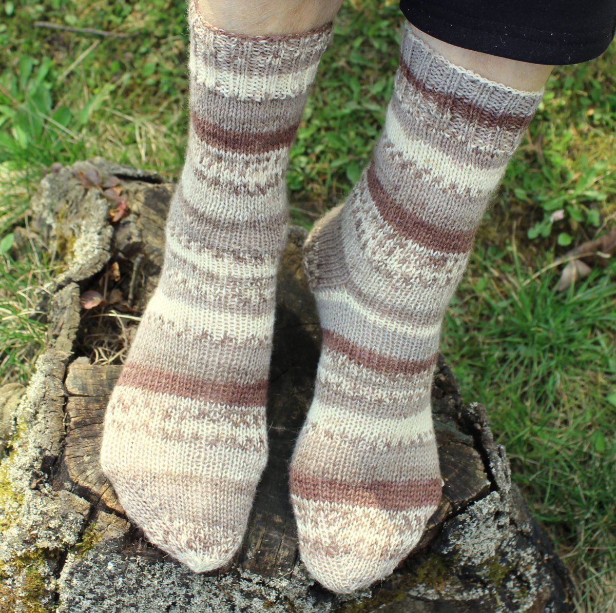 Ručně pletené dámské ponožky 