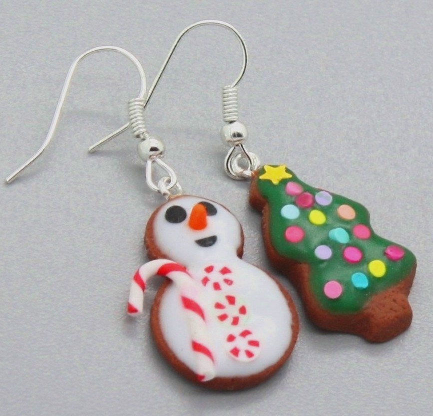 perníčky zdobené jako sněhulák a stromeček