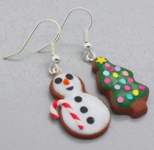 perníčky zdobené jako sněhulák a stromeček