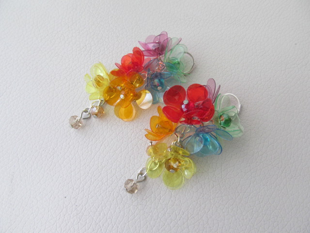 Duha - náušnice na mechanickém zapínání