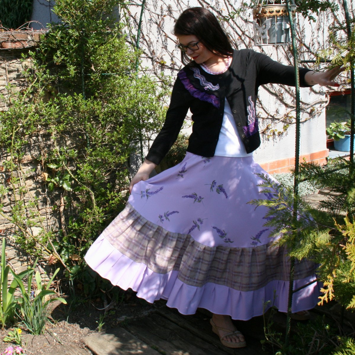 Komplet v barvě šeříku...