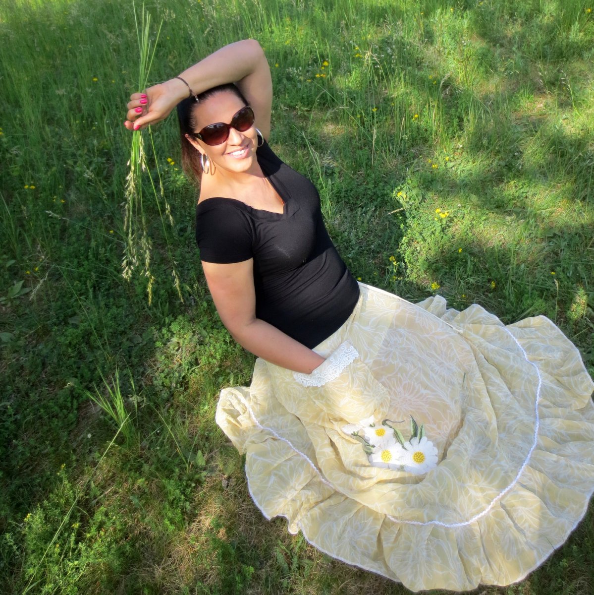 Maxi sukně "Caffe Latte"