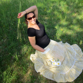 Maxi sukně "Caffe Latte"