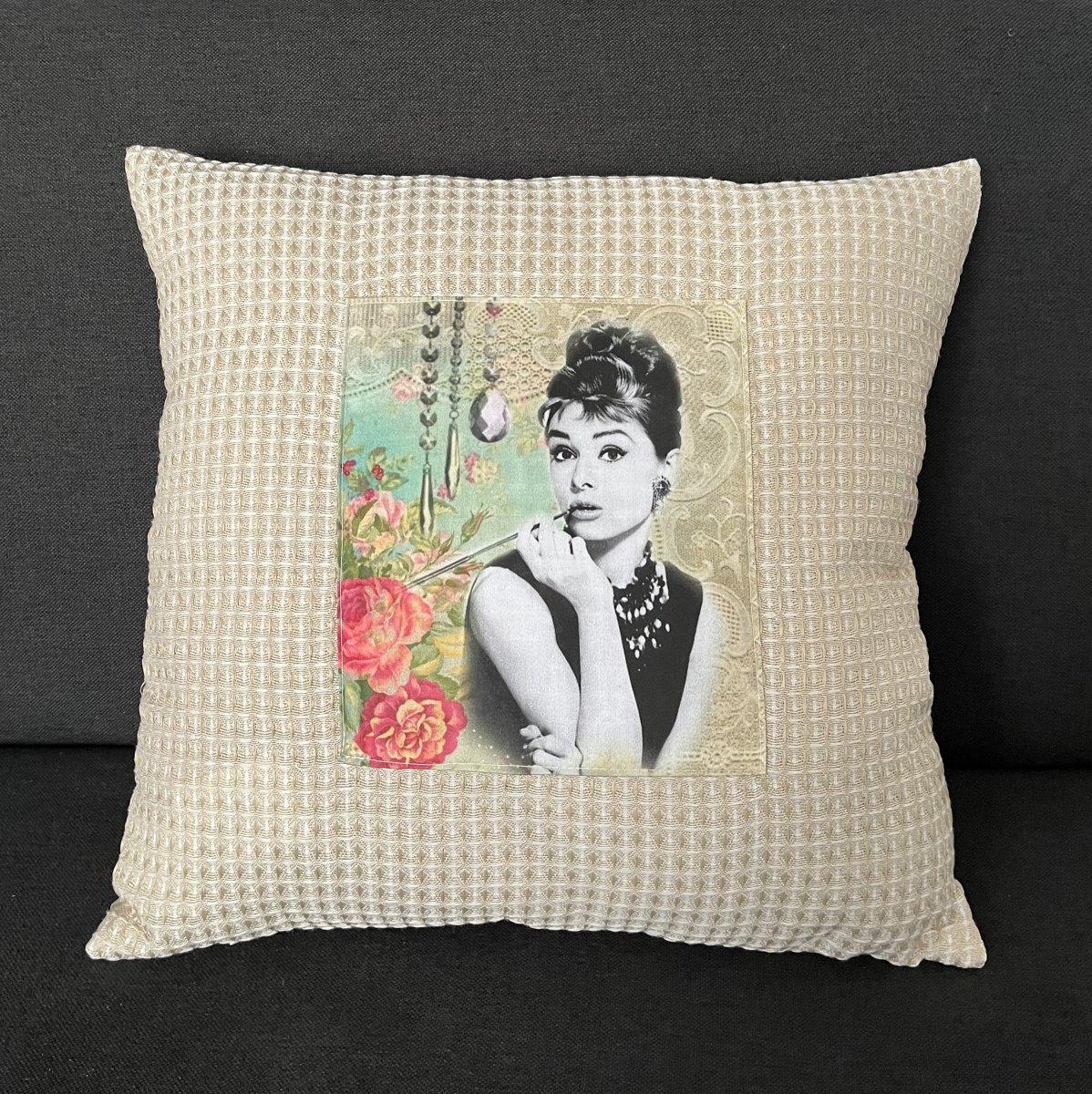 Povlak na polštář Audrey Hepburn 