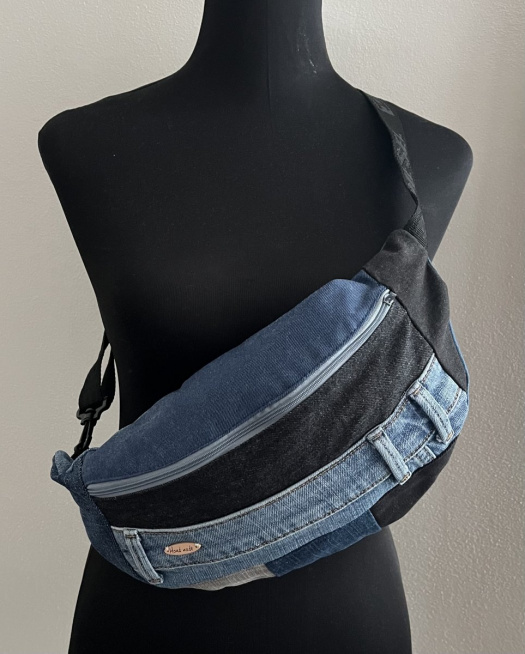 Jeansová ledvinka 