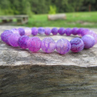 Náramek z achátu praskaného