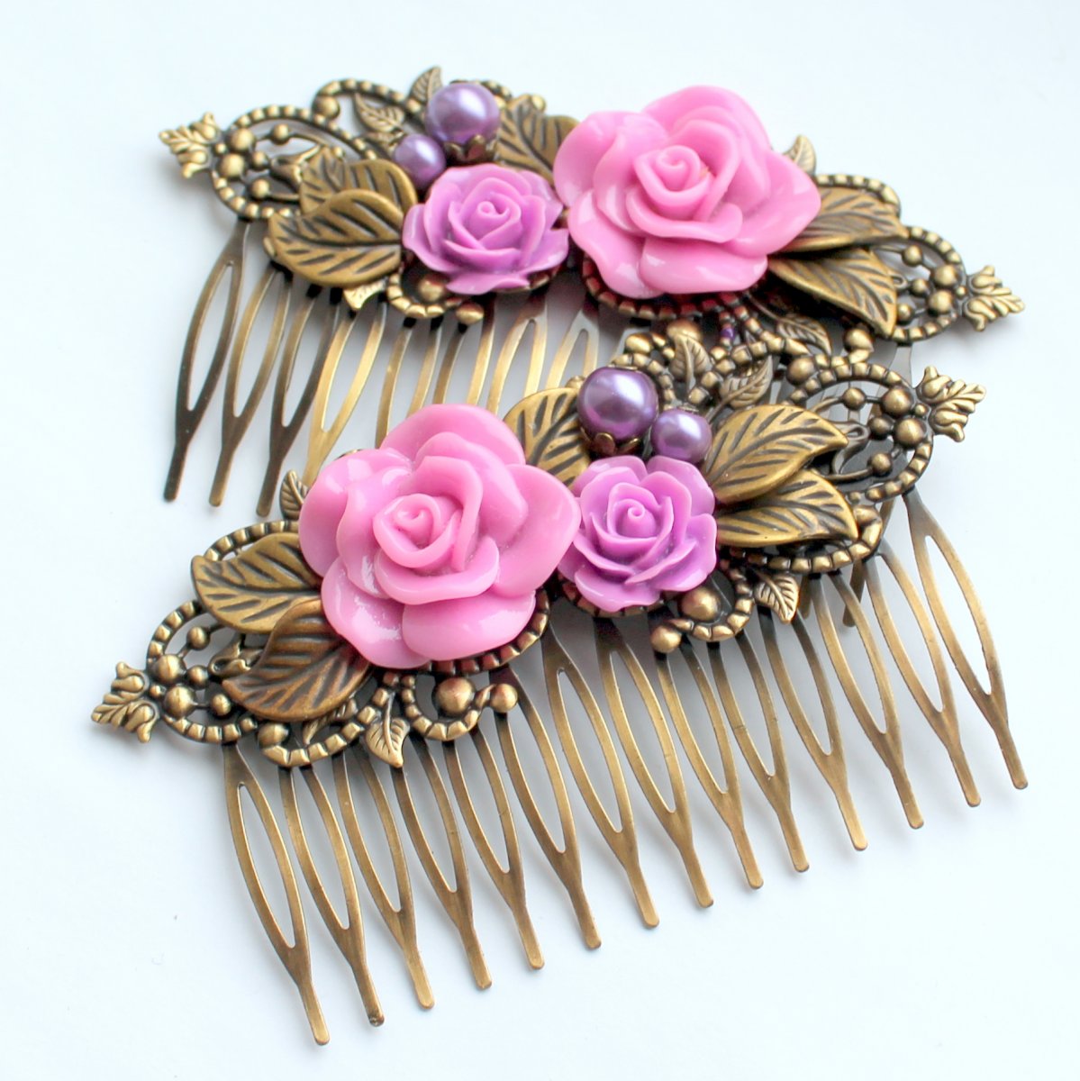 Královna květin - hřeben do vlasů - 1 kus