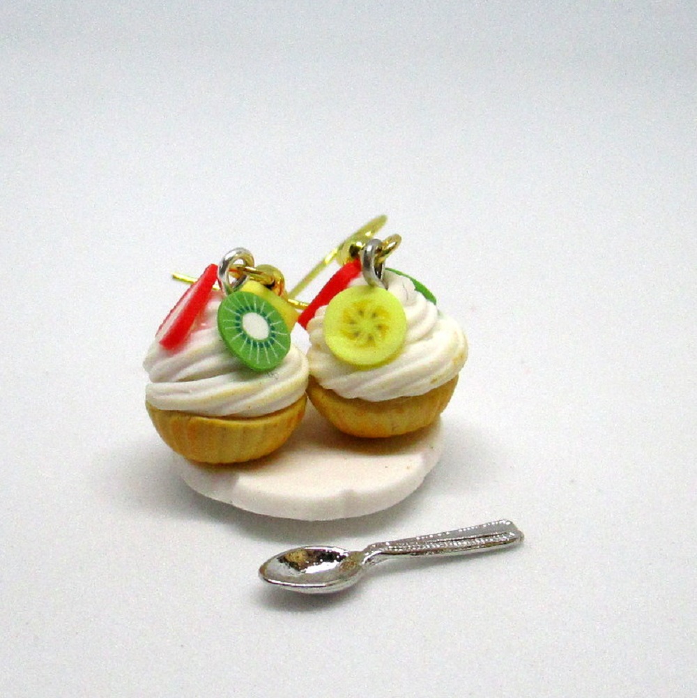 Náušnice ovocné košíčky