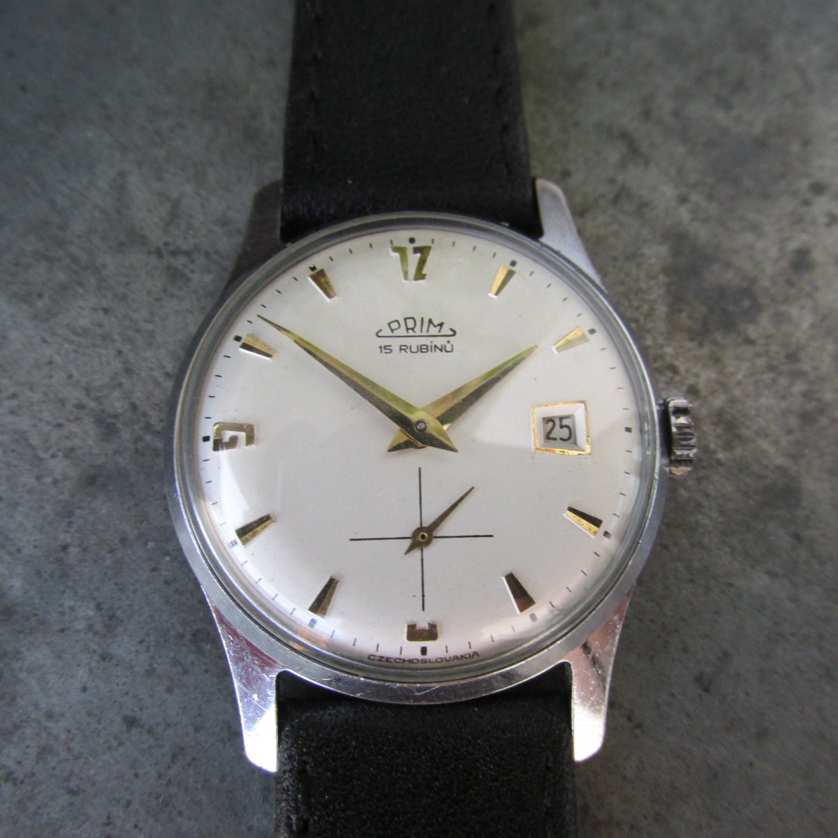 Pánské náramkové hodinky PRIM z roku 1959
