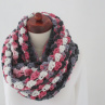 Nákrčník z kolekce "Batik" - "Lila-grey"