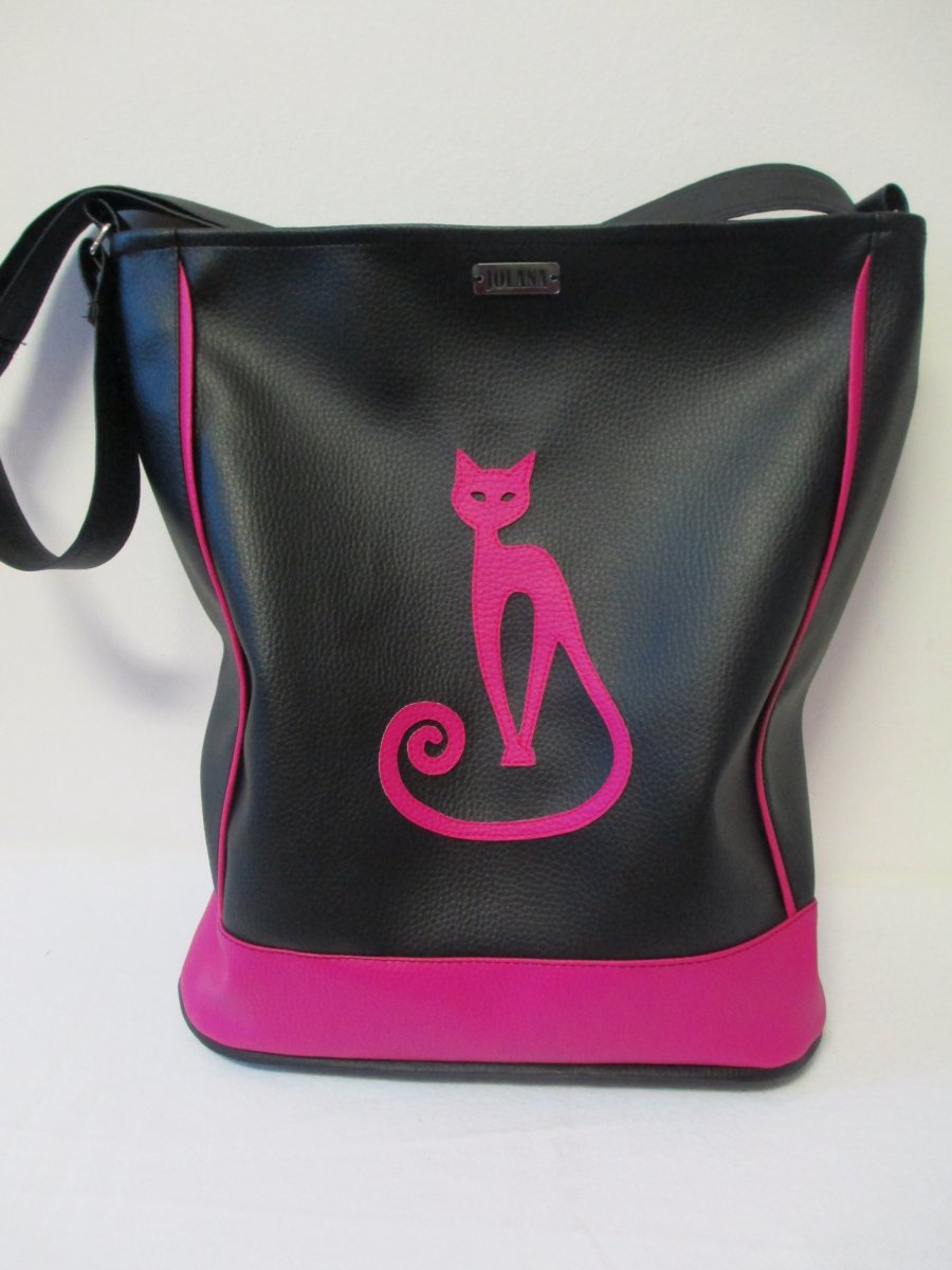 Kabelka růžová kočka
