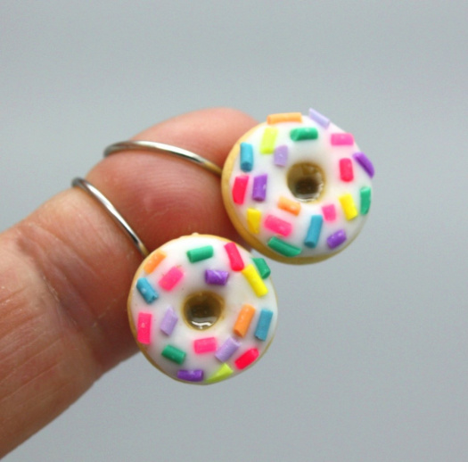 malinké donuty ..  donutky ... cvakačky