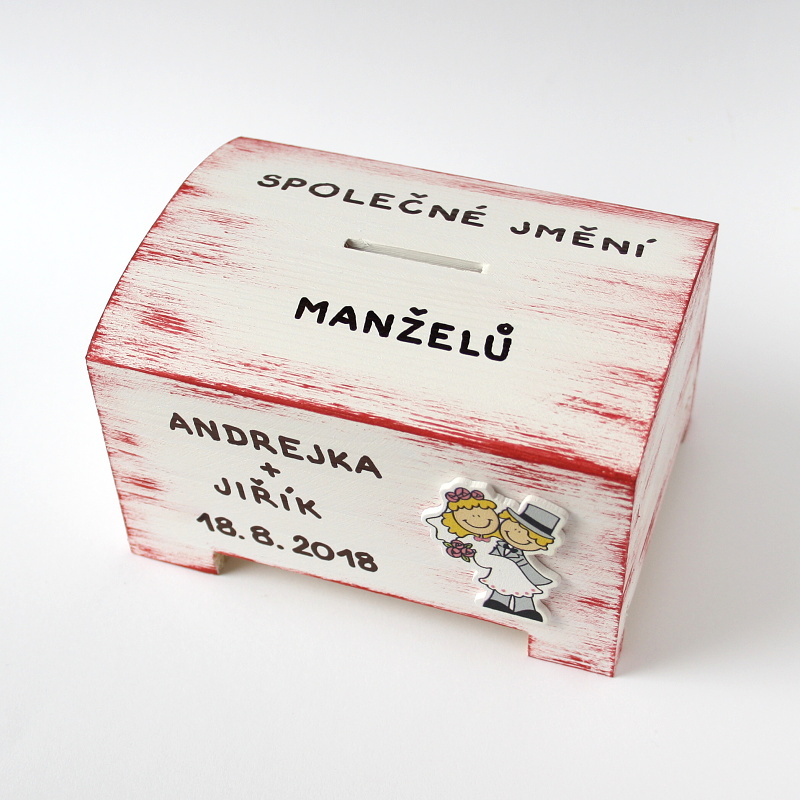 Svatební pokladnička střední 