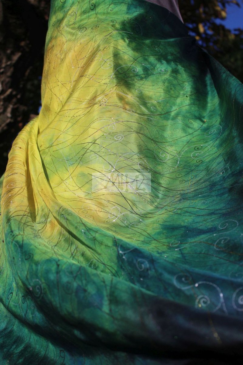 Hedvábný šátek - z podzimní energie