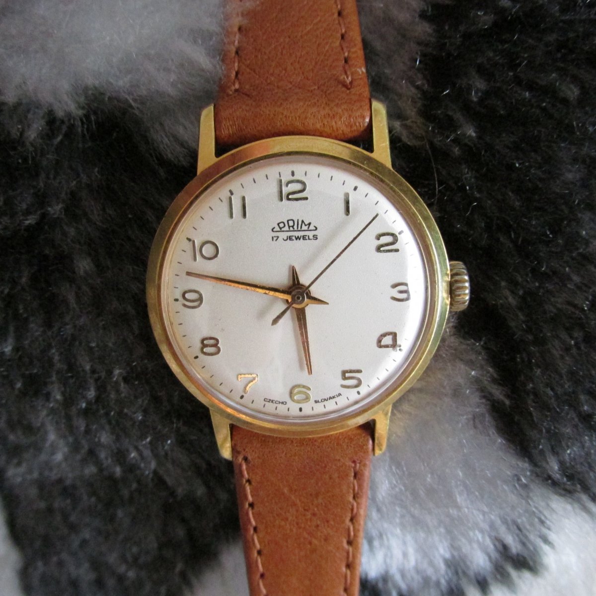 Dámské Hodinky Prim, z roku 1967, zlacené
