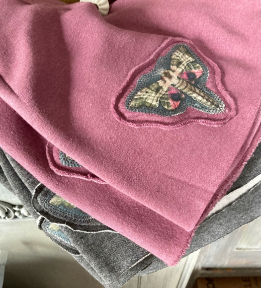 "Zachumlaná křídla - lila", čepice z warmkeeperu