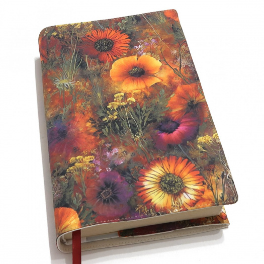  KVĚTY  -  nastavitelný obal na knihu